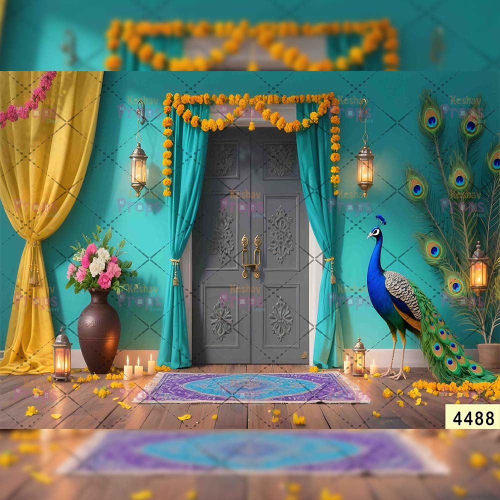 Janmashtami Backdrops | 5*7 Feet (4488)