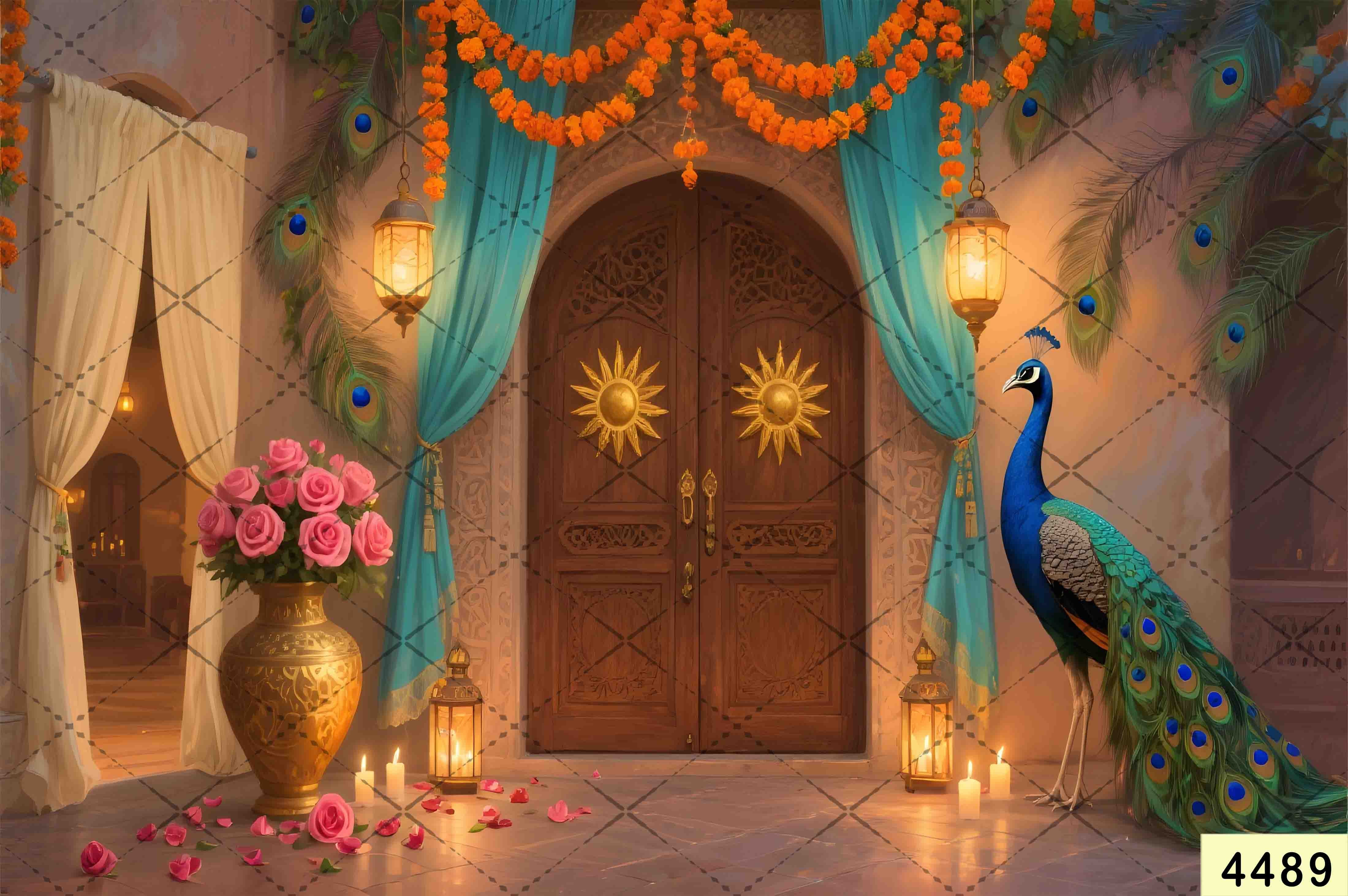 Janmashtami Backdrops | 5*7 Feet (4489)