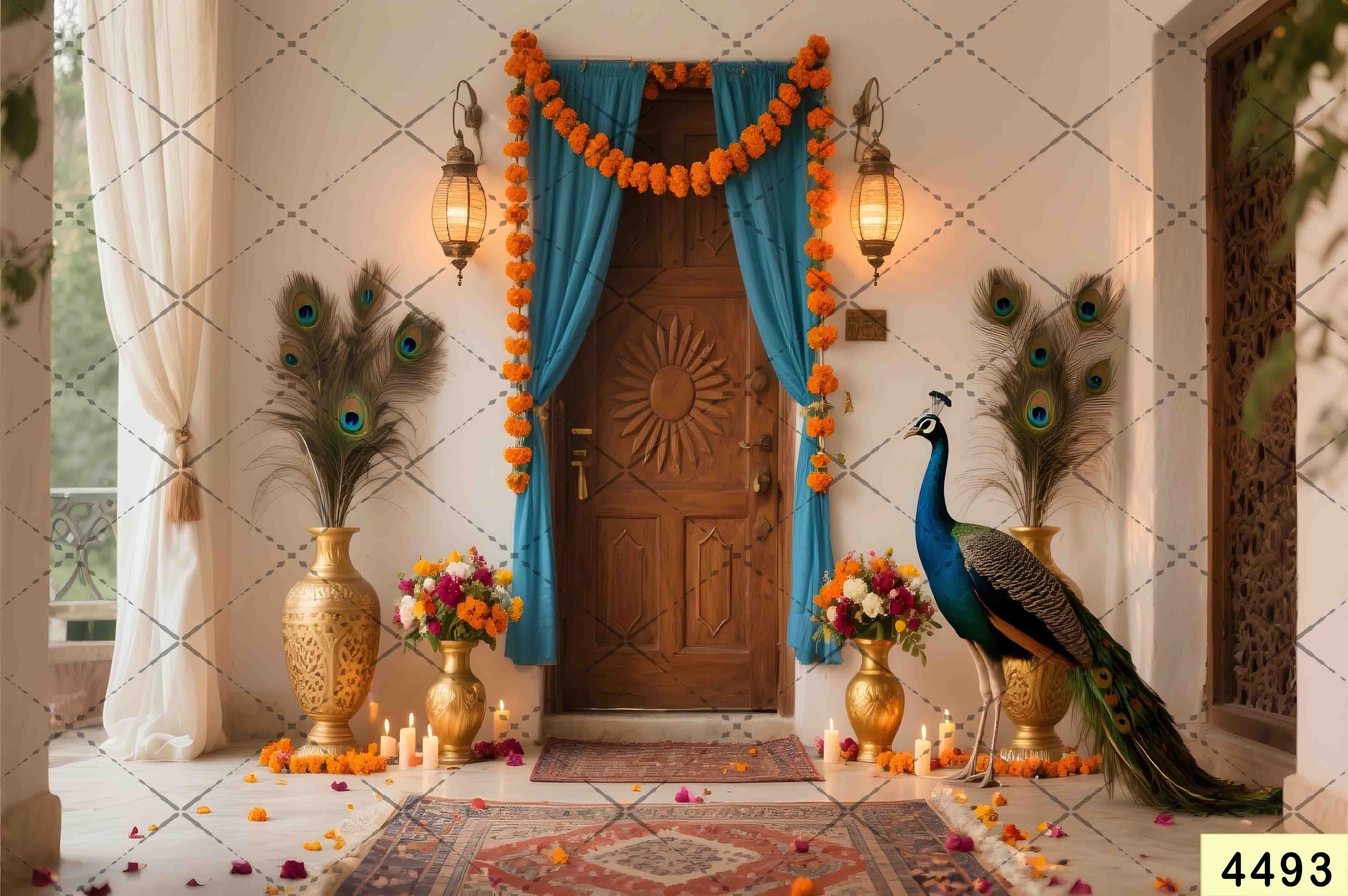 Janmashtami Backdrops | 5*7 Feet (4493)
