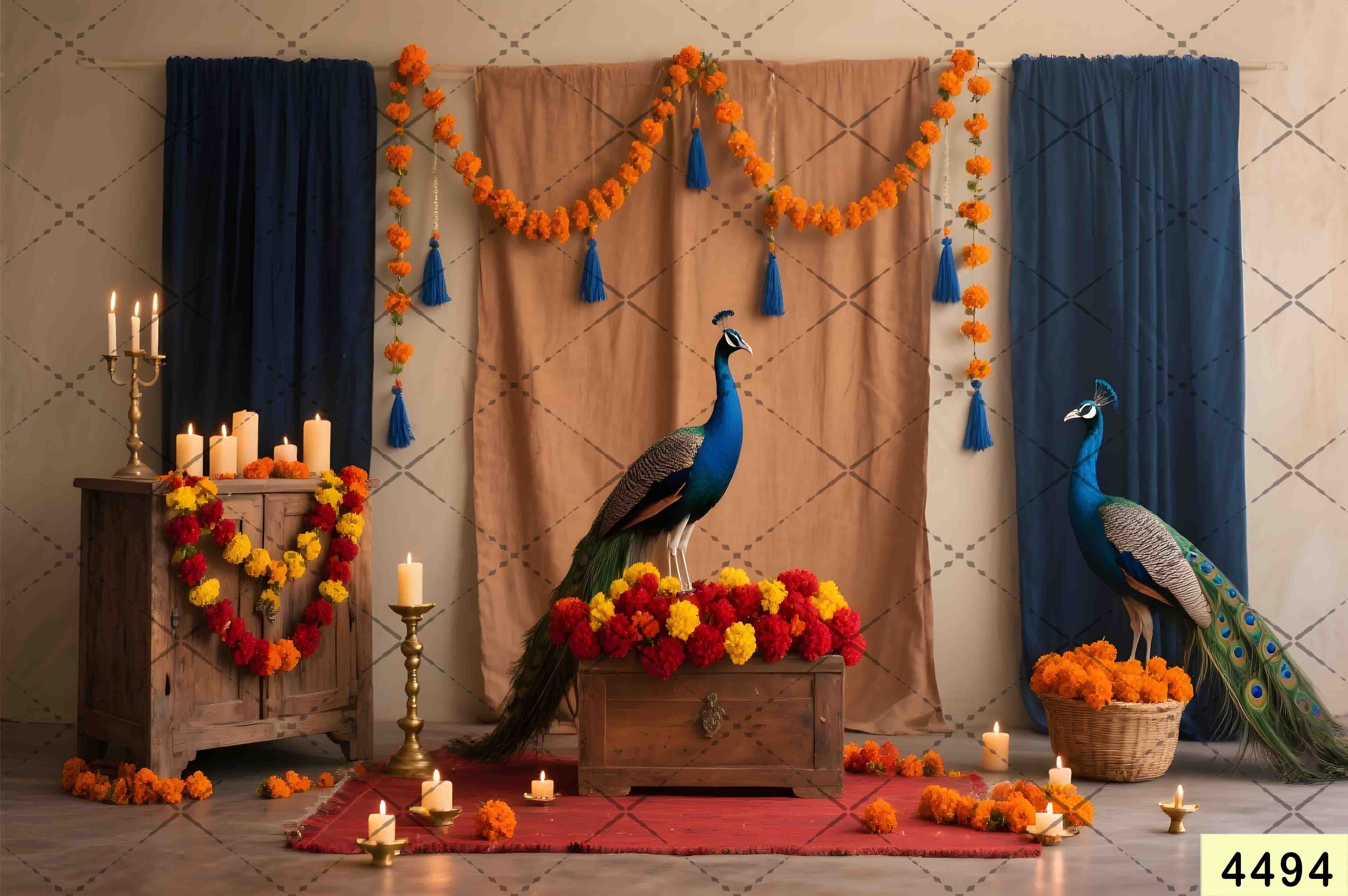 Janmashtami Backdrops | 5*7 Feet (4494)