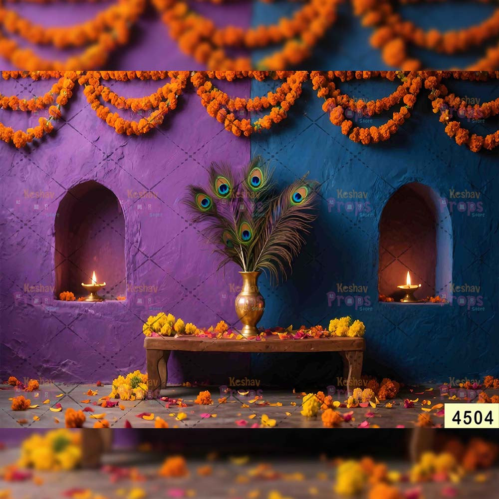 Janmashtami Backdrops | 5*7 Feet (4504)