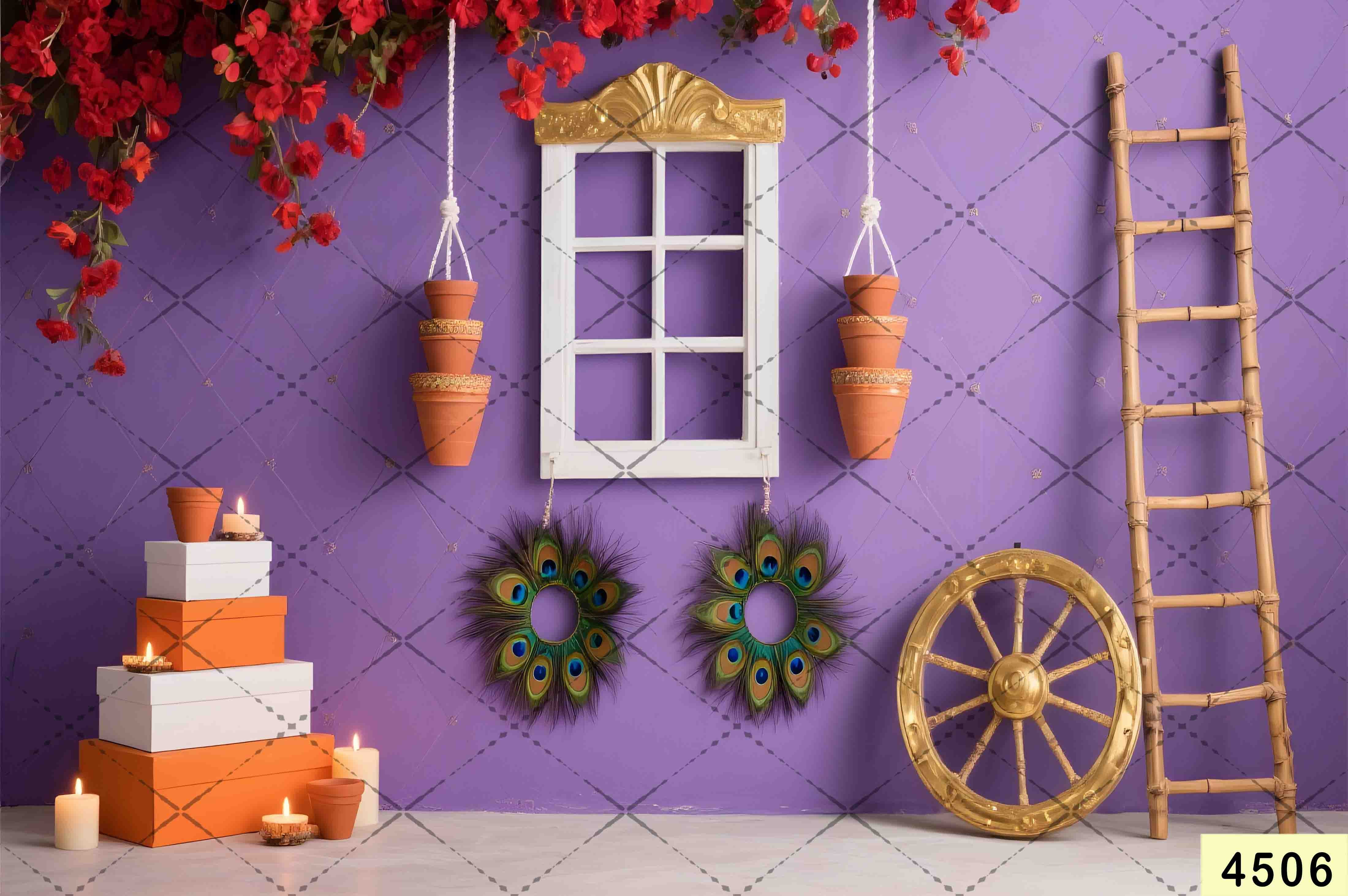 Janmashtami Backdrops | 5*7 Feet (4506)