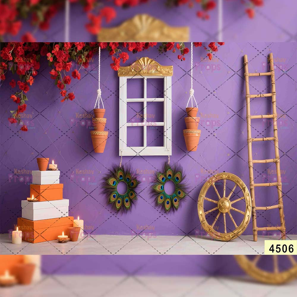 Janmashtami Backdrops | 5*7 Feet (4506)