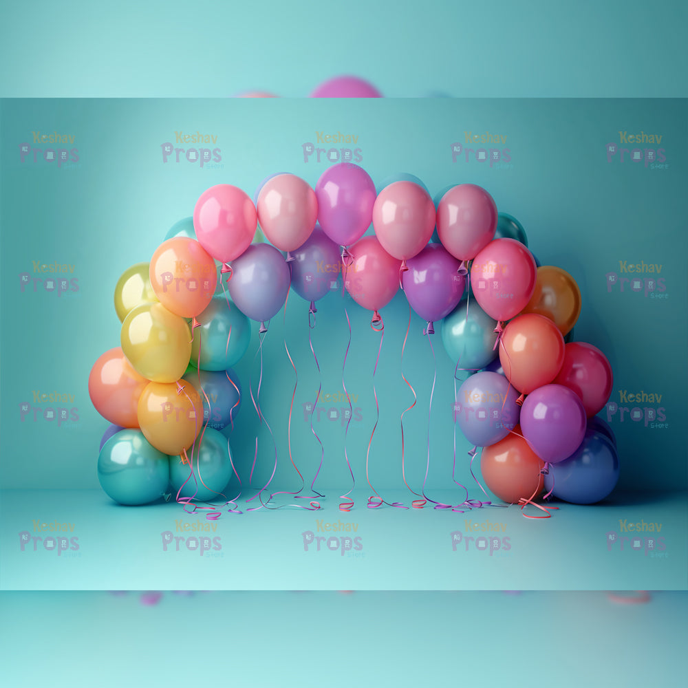 Balloon Theme Backdrop (4564)