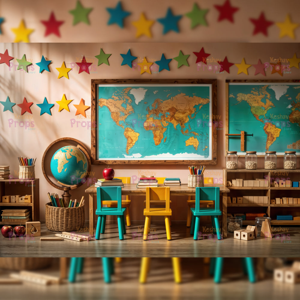 Class Room Theme Backdrop (4652)