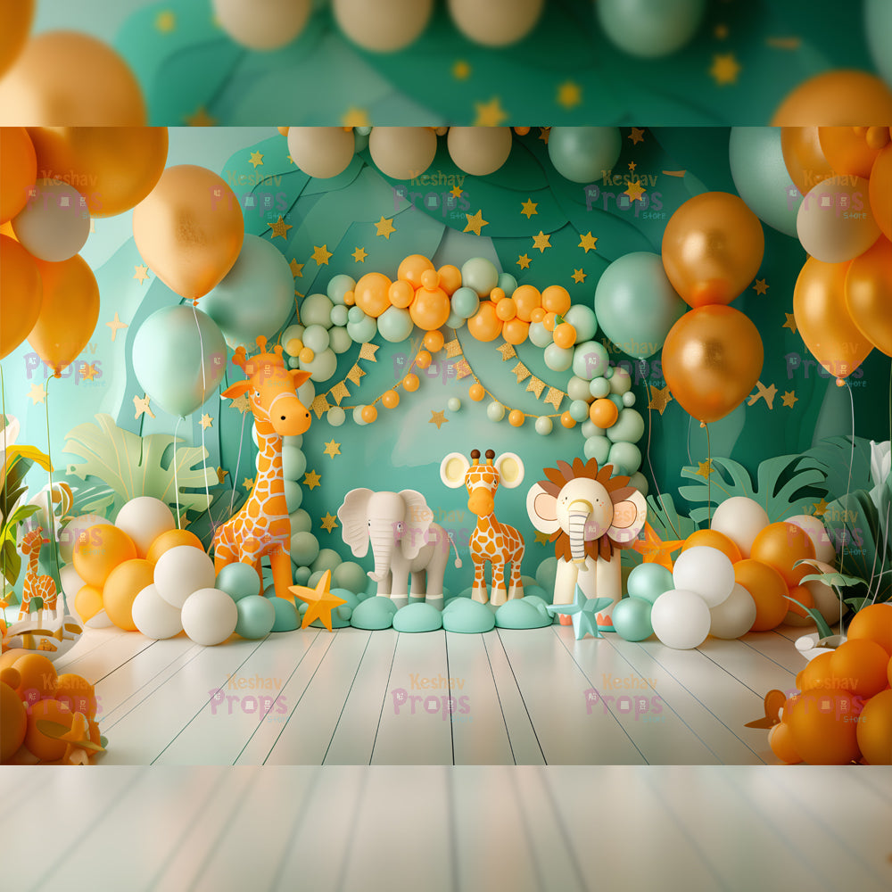 Balloon Theme Backdrop (4769)