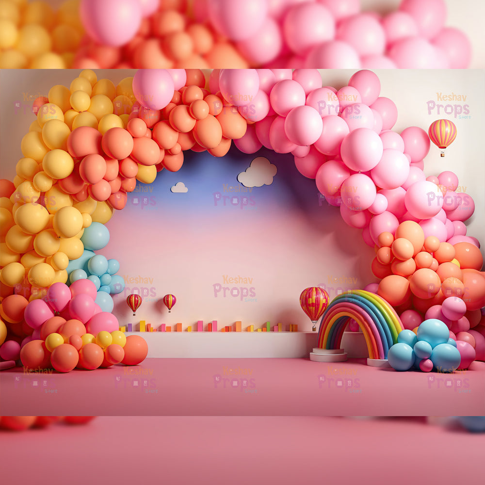 Balloon Theme Backdrop (4932)