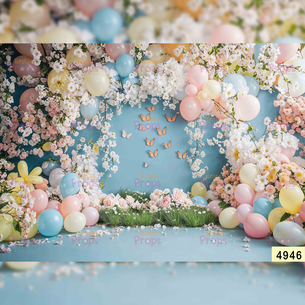 Balloon Theme Backdrop (4946)