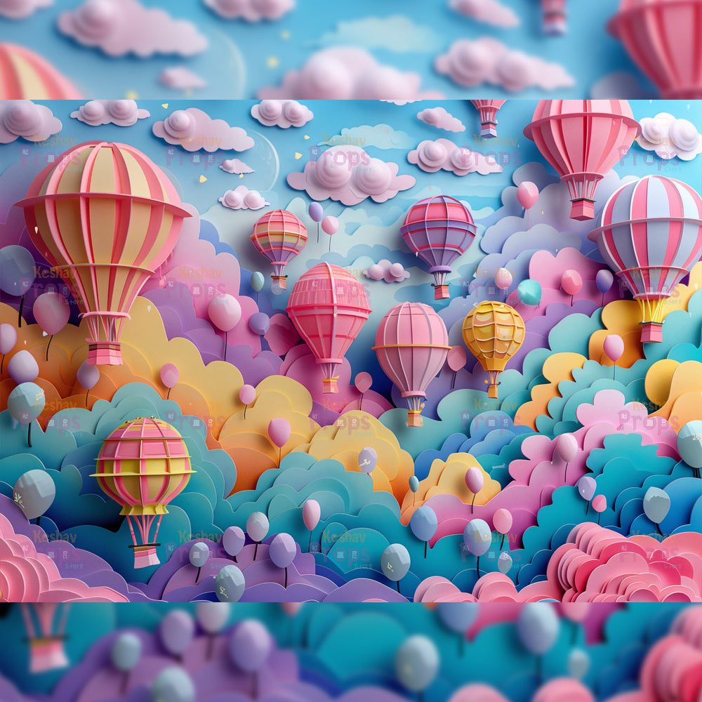 Parachute Theme Backdrop (4959)
