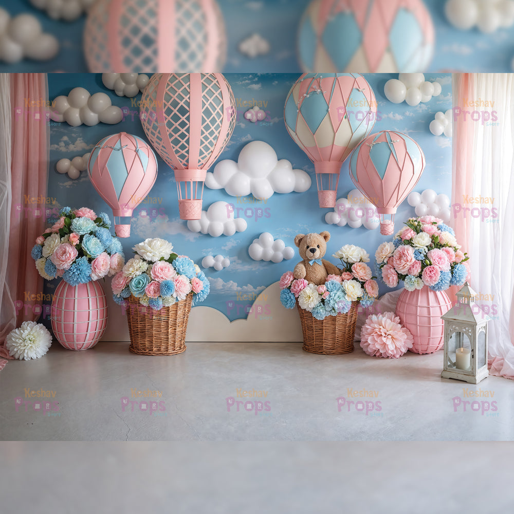 Balloon Theme Backdrop (4977)