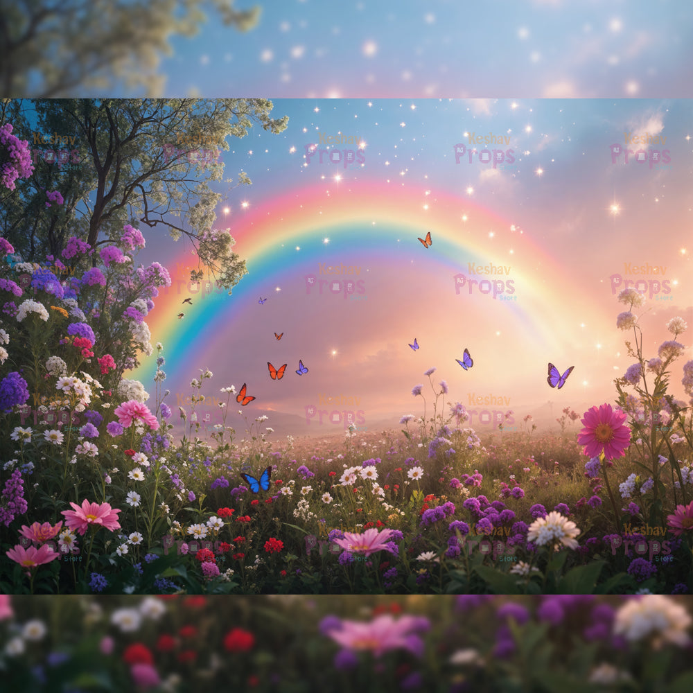 Rainbow Theme Backdrop (4990)