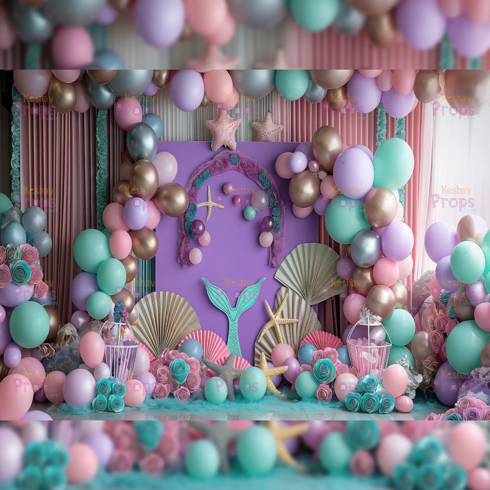 Mermaid Theme Backdrop (5229)