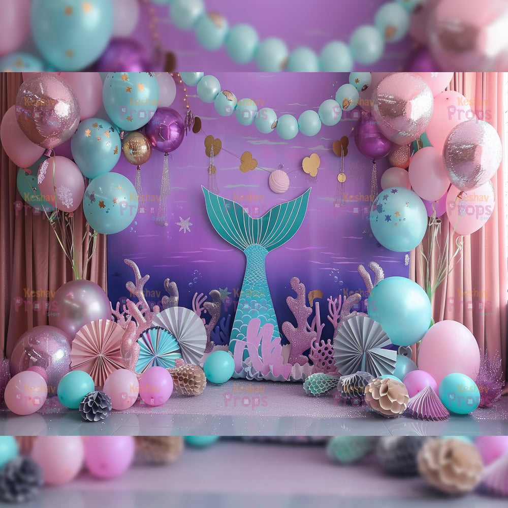 Mermaid Theme Backdrop (5232)