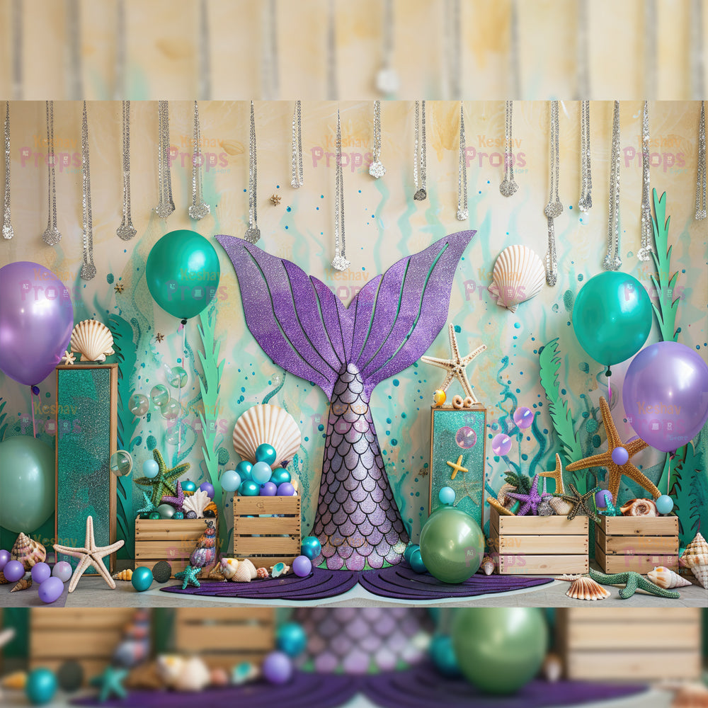 Mermaid Theme Backdrop (5242)