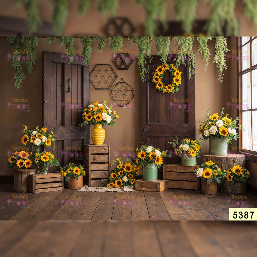 Honeybees Theme Backdrops (5387)
