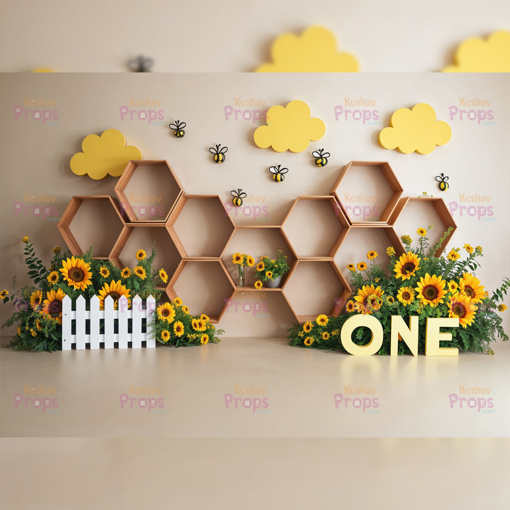 Honeybees Theme Backdrops (5393)