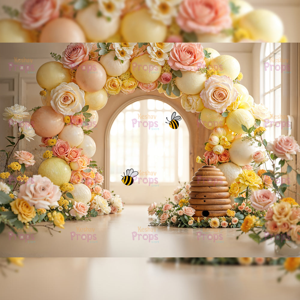 Honeybees Theme Backdrops (5398)