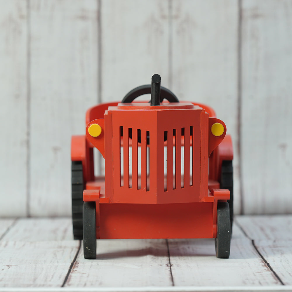 Tractor Baby Photoshoot Prop - Red