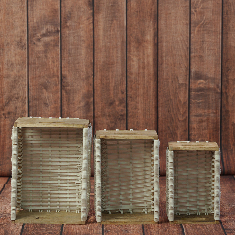 Macrame Baskets  Set of 3