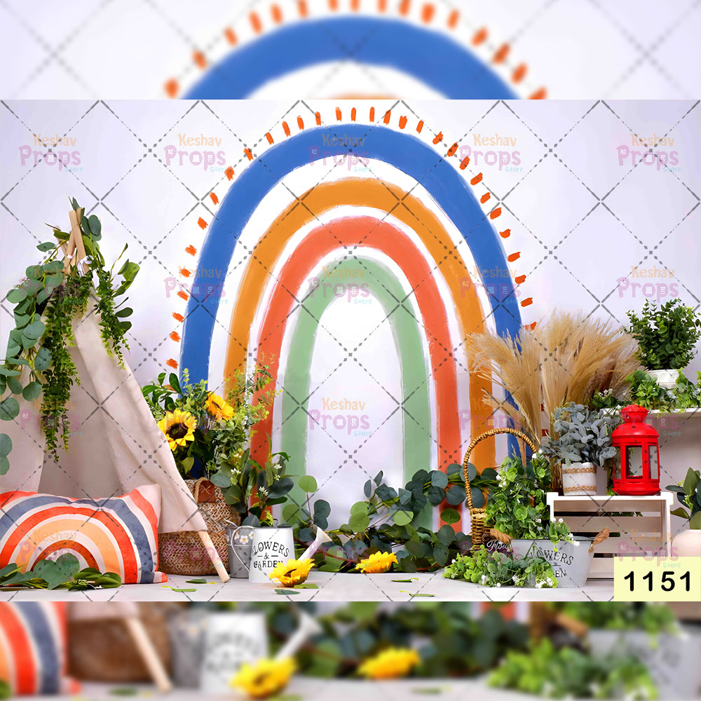 Rainbow Theme Backdrop (1151)