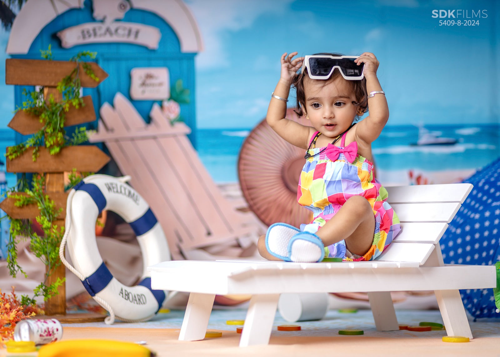 Beach Theme Backdrop (1192)