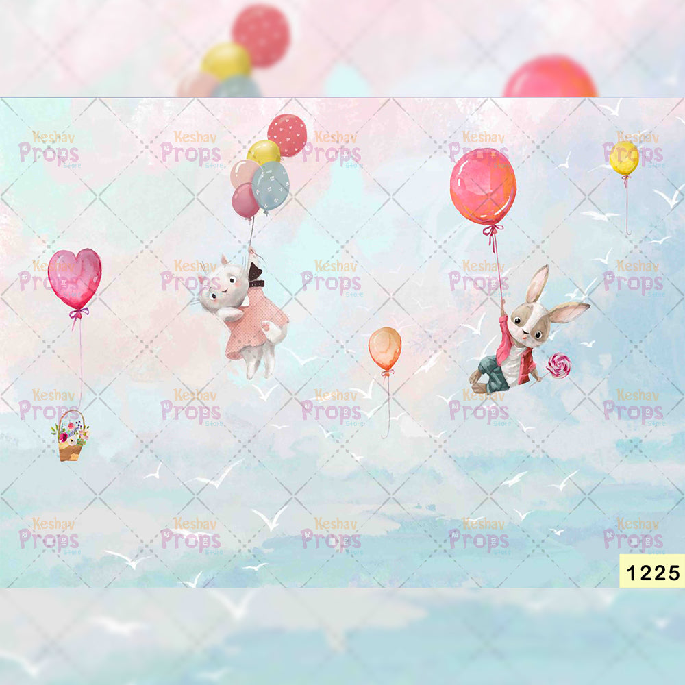 Balloon Theme Backdrop (1225)