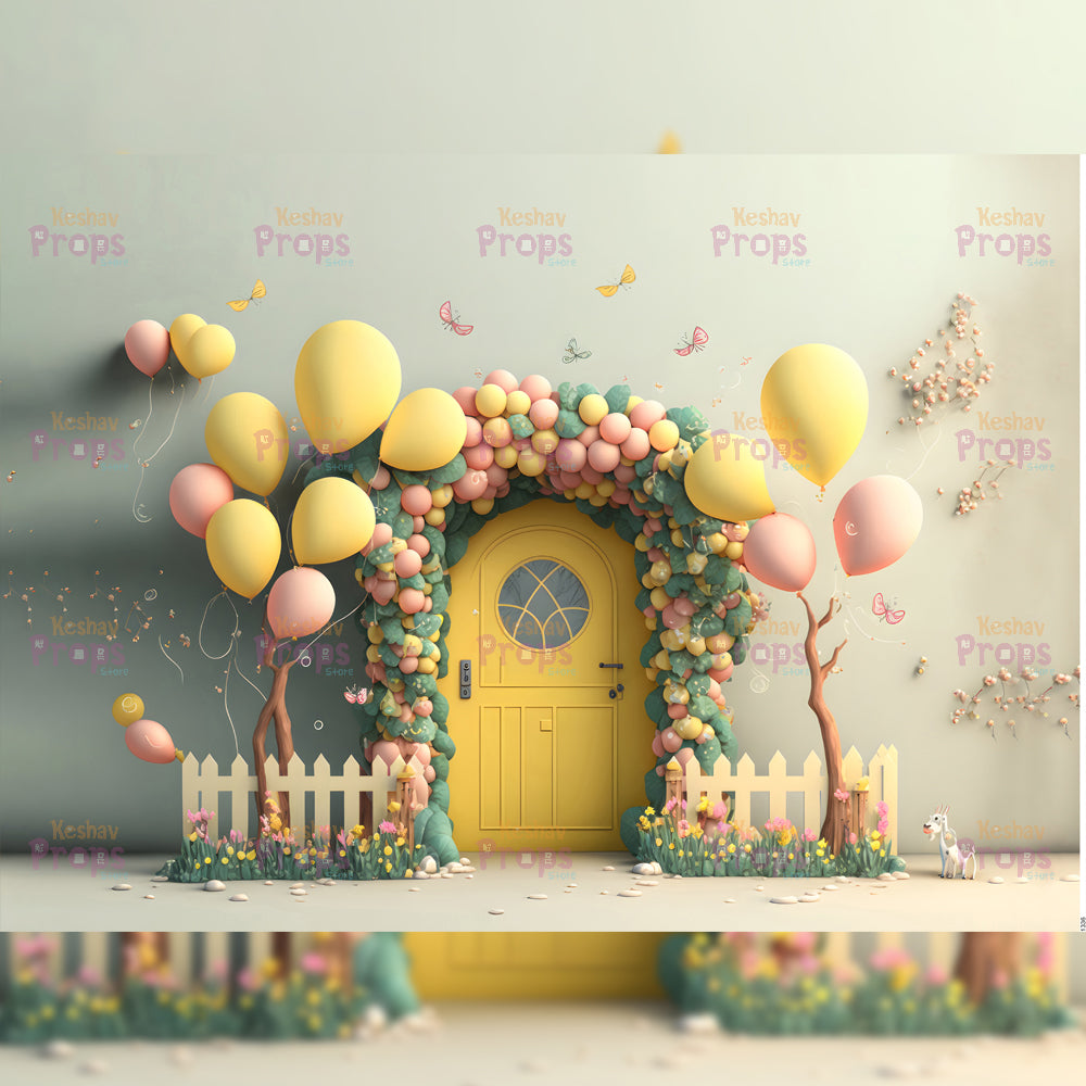 Balloon Theme Backdrop (1336)