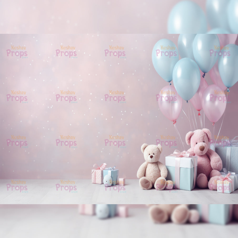 Balloon Theme Backdrop (1357)