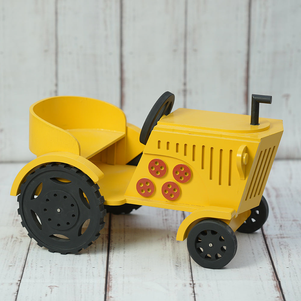 Tractor Baby Photoshoot Prop - Yellow