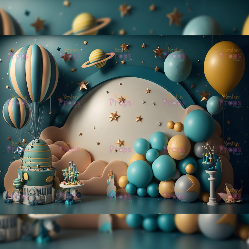 Balloon Theme Backdrop (1490)