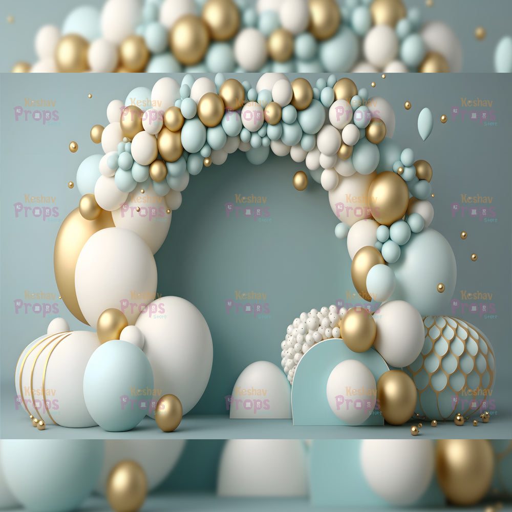 Balloon Theme Backdrop (1493)