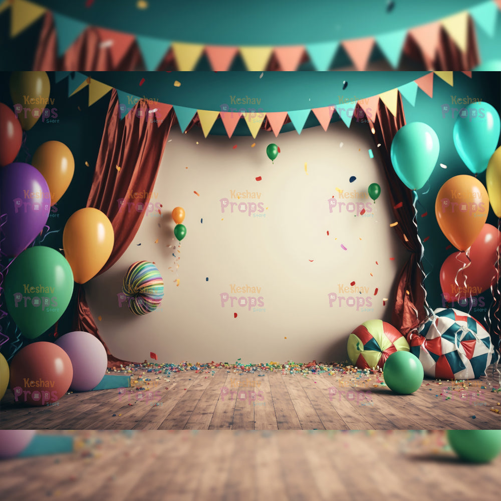 Balloon Theme Backdrop (1494)