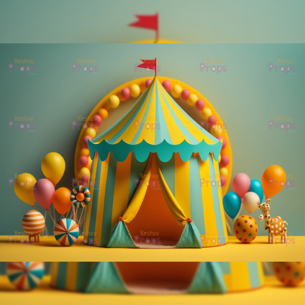 Circus Theme Backdrop (1498)