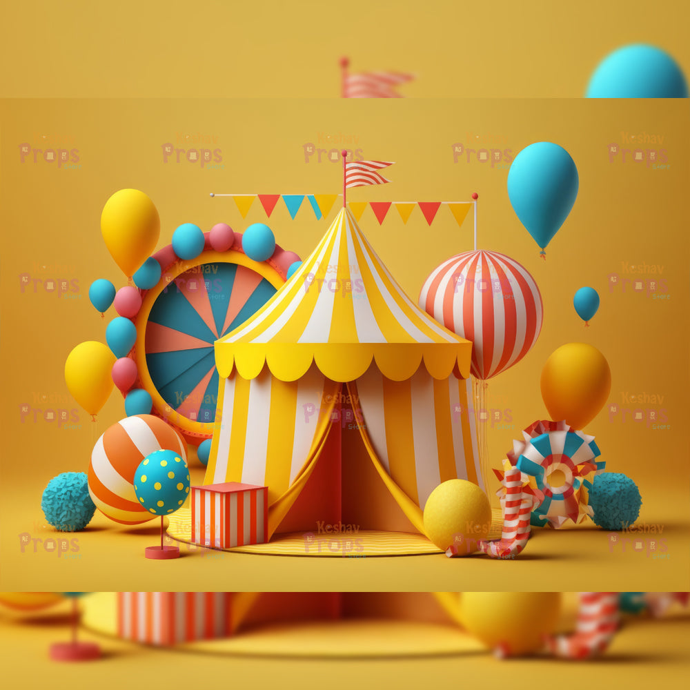 Circus Theme Backdrop (1499)
