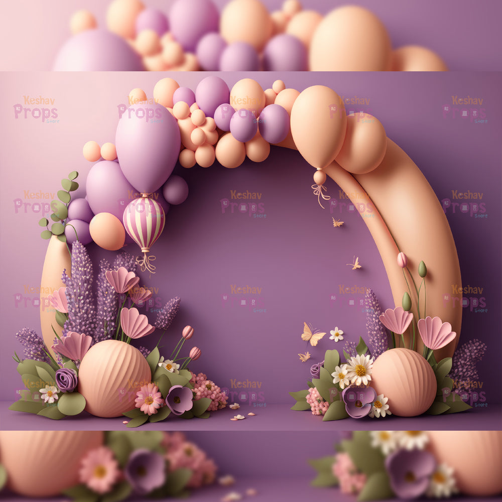 Balloon Theme Backdrop (1858)