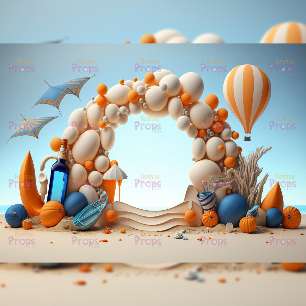 Balloon Theme Backdrop (1859)