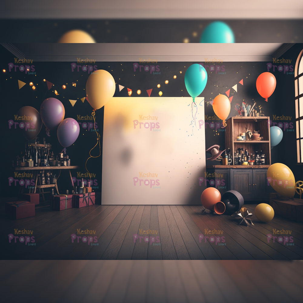 Balloon Theme Backdrop (1865)