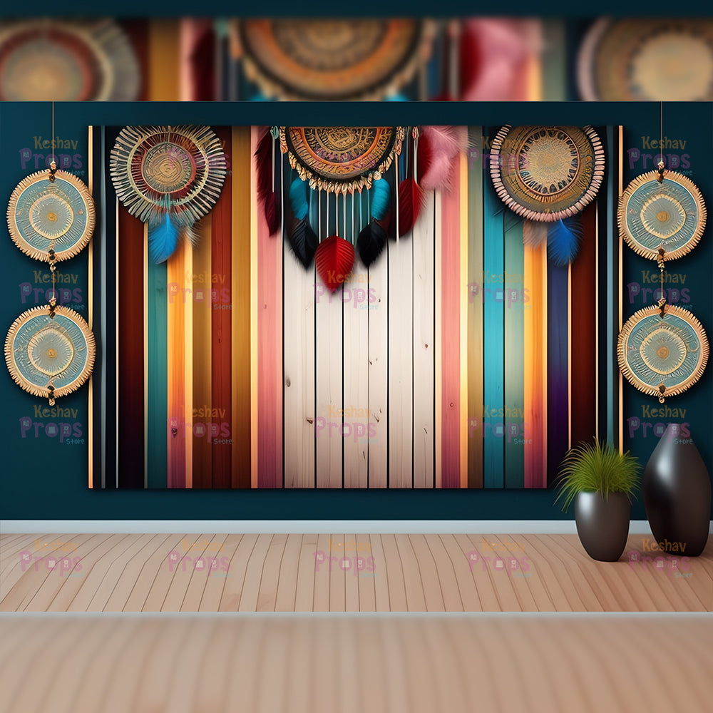 Boho Theme Backdrop (2041)