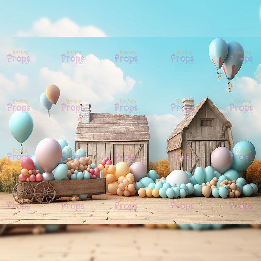 Balloon Theme Backdrop (2101)