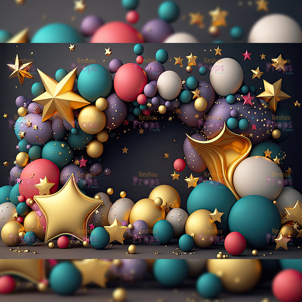 Balloon Theme Backdrop (2104)