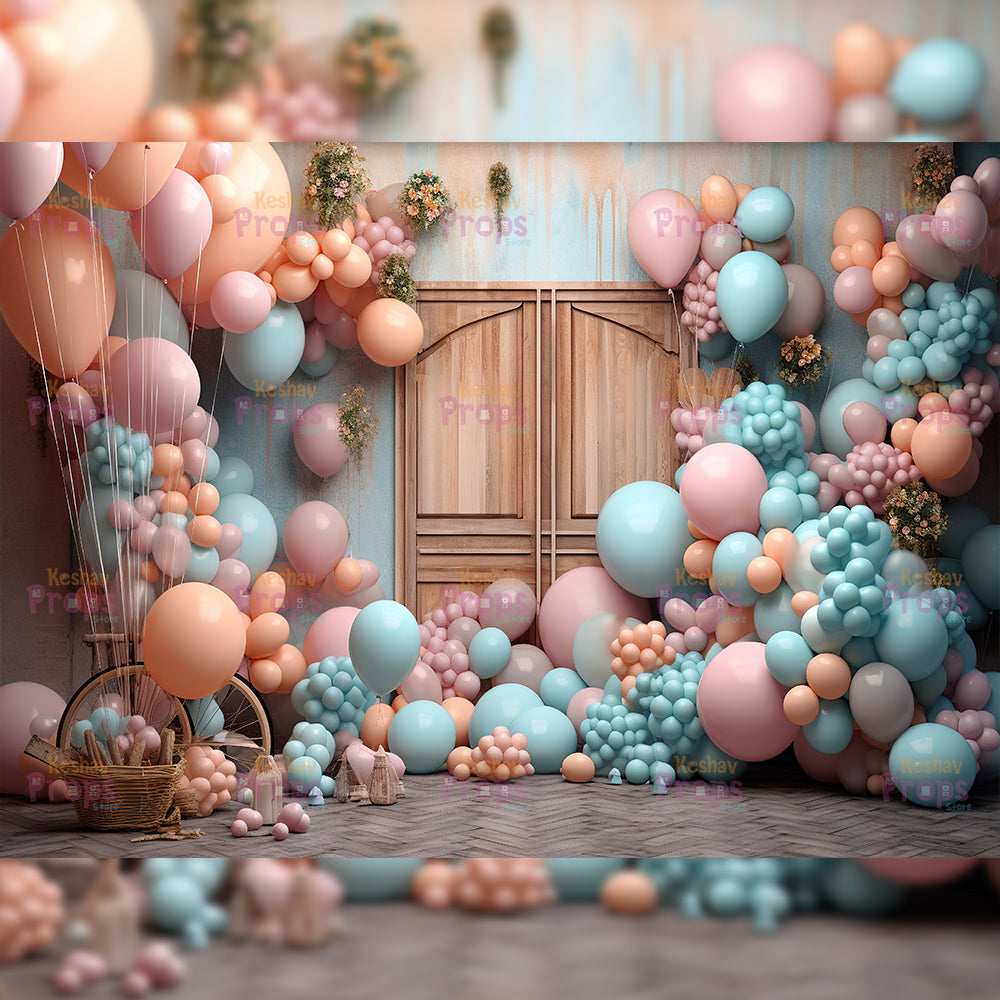 Balloon Theme Backdrop (2111)