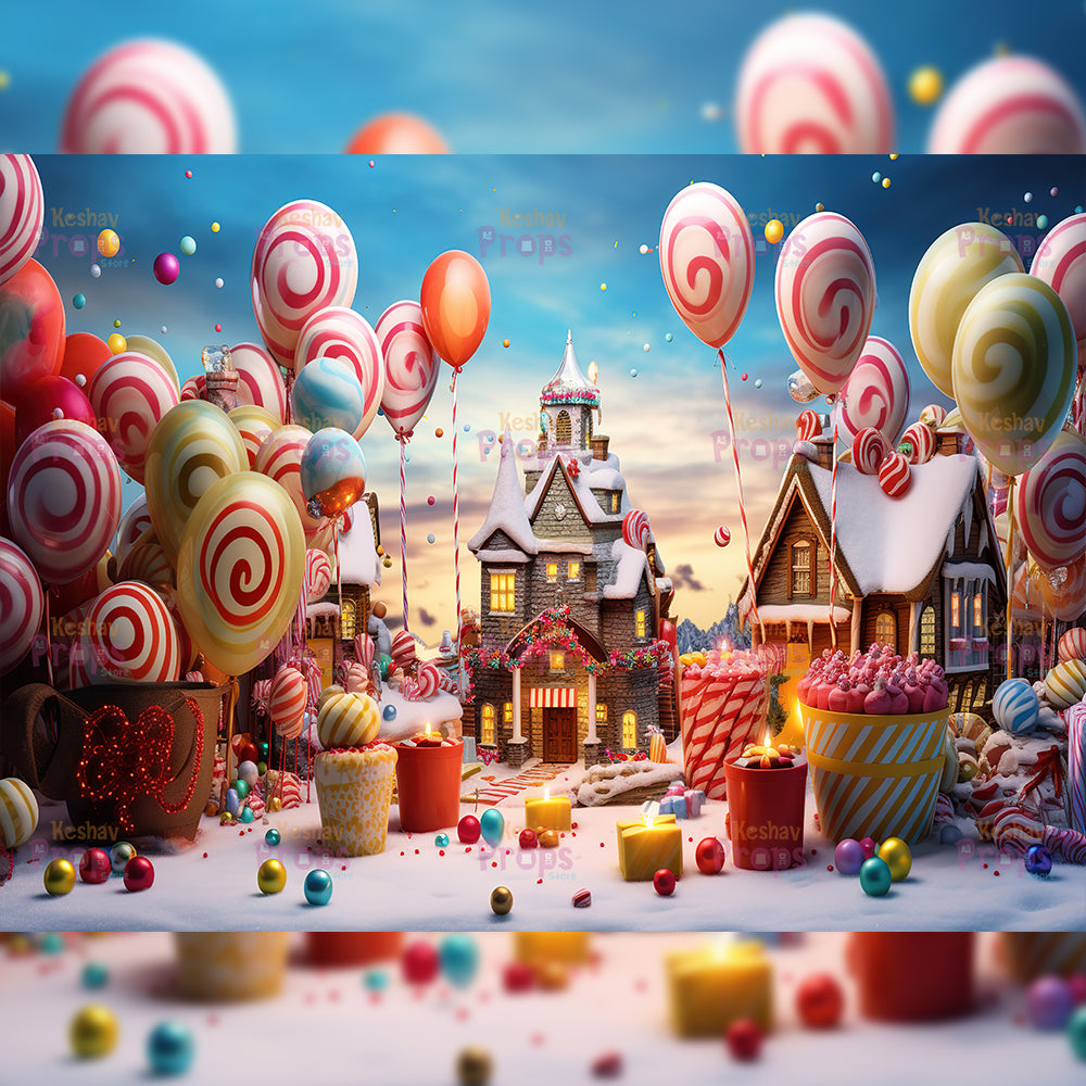 Candy Theme Backdrop (2116)