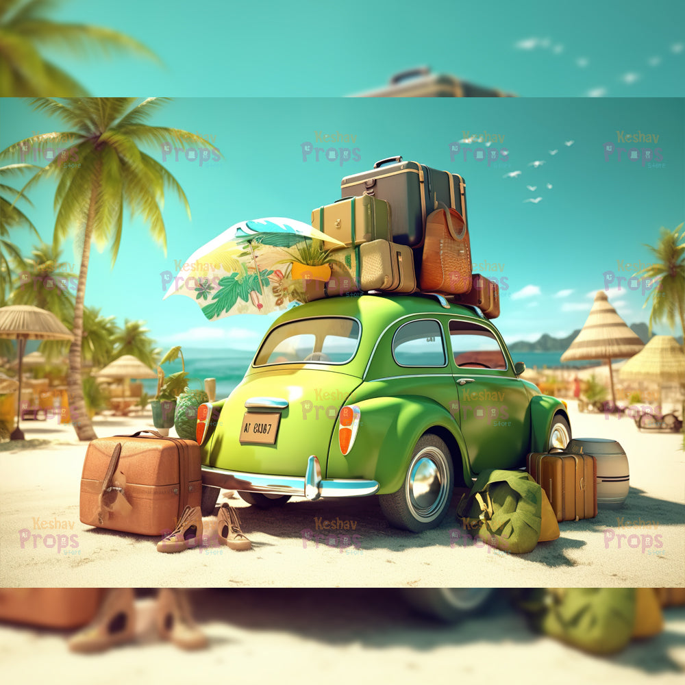 Beach Theme Backdrop (2117)