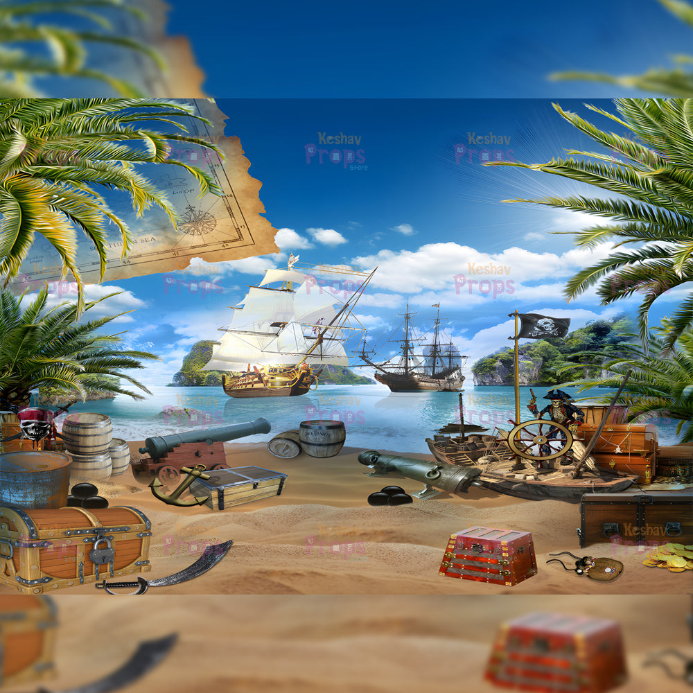 Beach Theme Backdrop (2125)