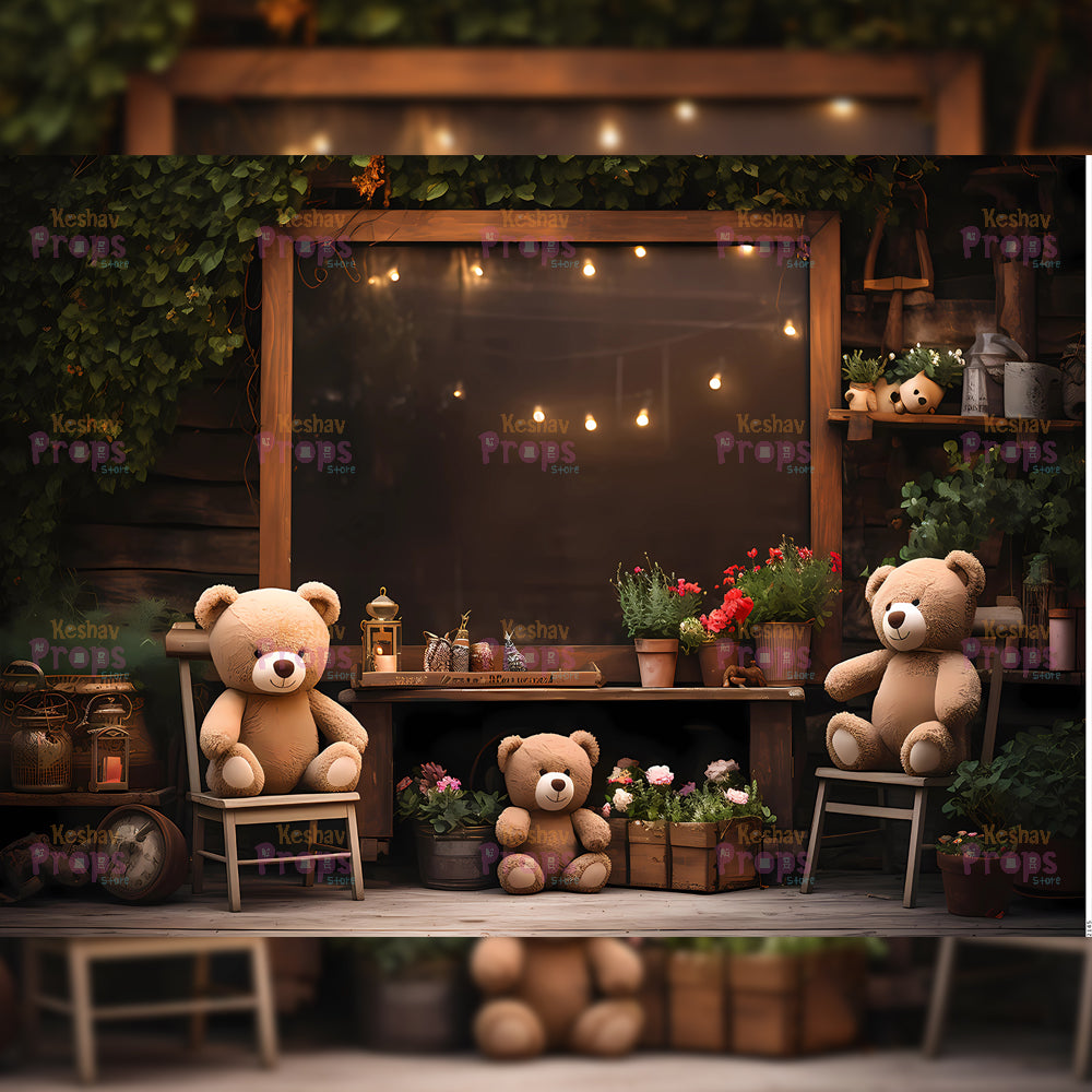 Teddy Bear Theme Backdrop (2145)