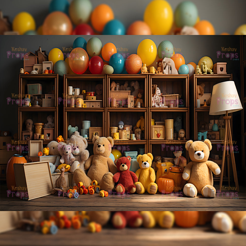 Teddy Bear Theme Backdrop (2147)