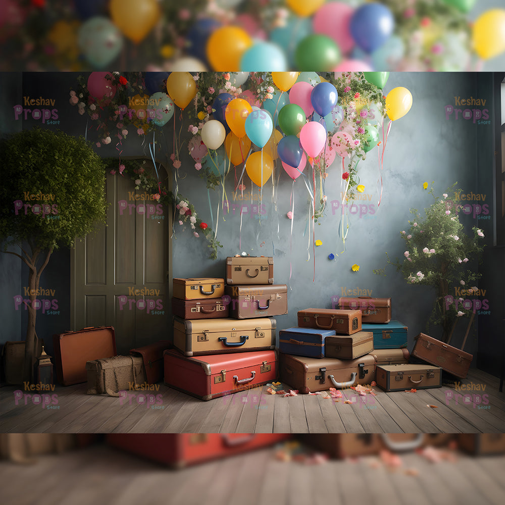 Balloon Theme Backdrop (2248)