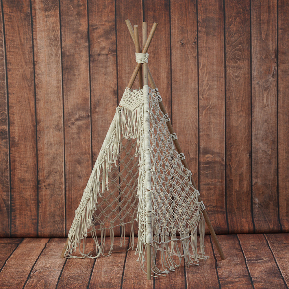 Macrame Teepee Tent | Tent | Off White