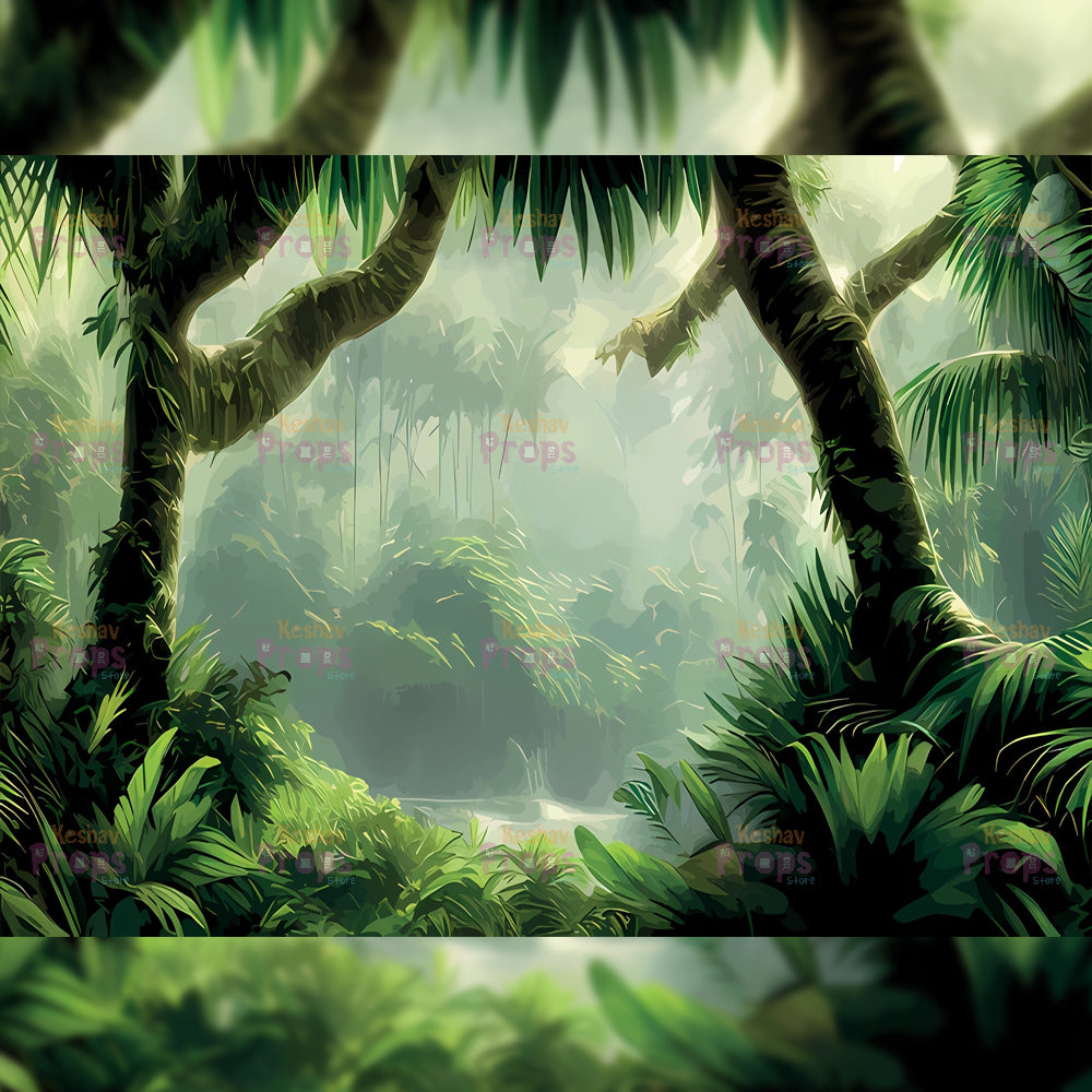 Jungle Theme Backdrop (2302)