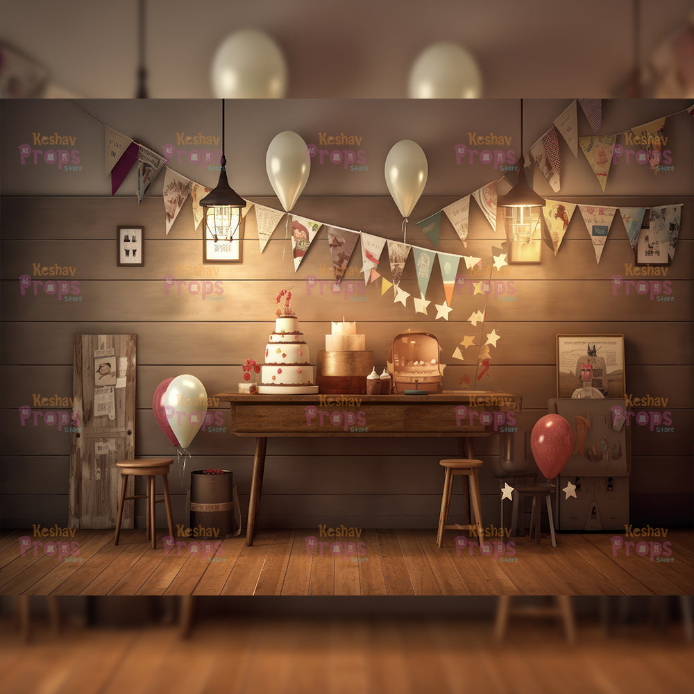 Balloon Theme Backdrop (2305)